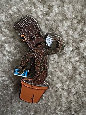 Groot Plant Pot Enamel Pin – Limited Edition